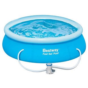 Бассейн надувной Fast Set 305*76 см + фильтр-насос 1249 л/ч (I) Bestway