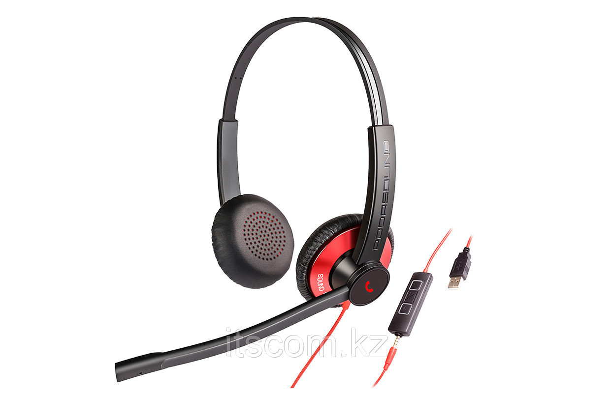 Проводная USB гарнитура Addasound Epic 502, красный (ADD-EPIC-502-R)