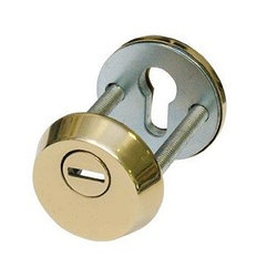 Броненакладка для цилиндрического замка HardLock - золото.