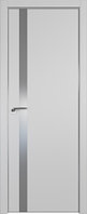 Дверь межкомнатная 6Е со стеклом Манхэттен, Lacobel Серебряный лак, 800
