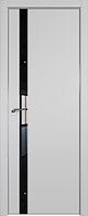 Дверь межкомнатная 6Е со стеклом Манхэттен, Lacobel Черный лак, 700