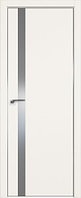 Дверь межкомнатная 6Е со стеклом ДаркВайт, Lacobel Серебряный лак, 800