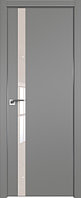 Дверь межкомнатная 6Е со стеклом Грей, Lacobel Перламутровый лак, 900