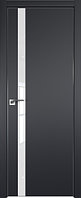Дверь межкомнатная 6Е со стеклом Черный матовый, Лак классик, 600