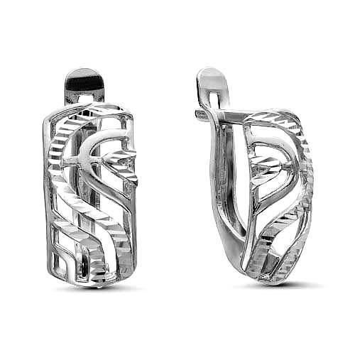 Серьги Красная Пресня , без вставок, "линии" 3308476-5