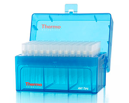 Наконечники 100 мкл стерильные, в штативе с фильтром 96 шт/уп,Thermo Scientific (Кат. № 2065-HR)