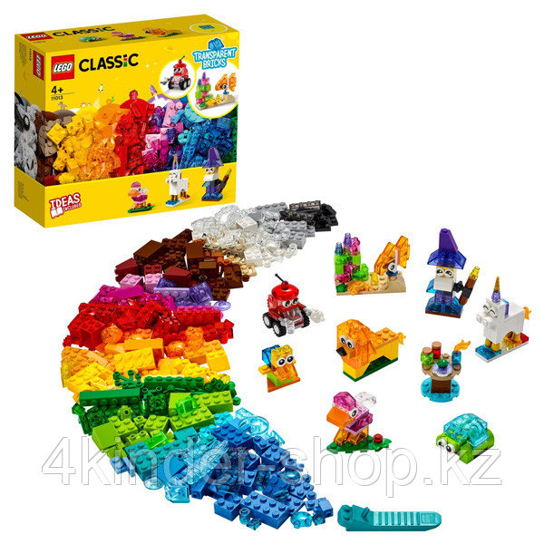 LEGO Classic 11013 Конструктор ЛЕГО Классик Прозрачные кубики