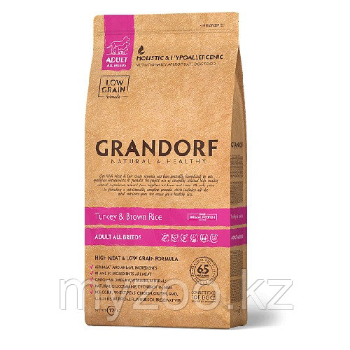 Grandorf Индейка&рис Adult All Breads, 12 кг