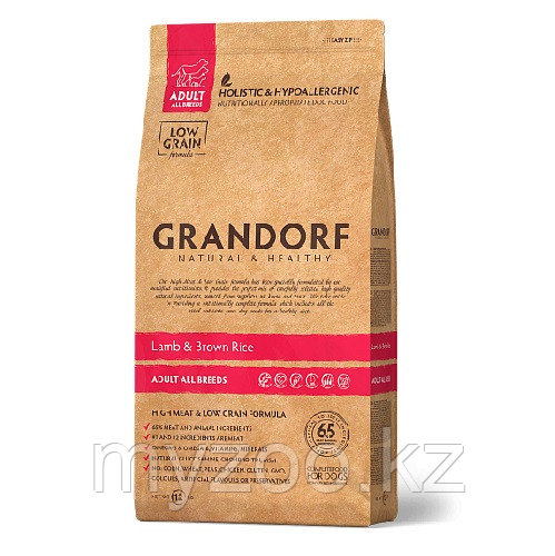 Grandorf Ягненок&рис Adult All Breads, 12 кг