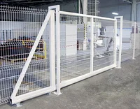 Откатные ворота для панельных ограждений 3Д