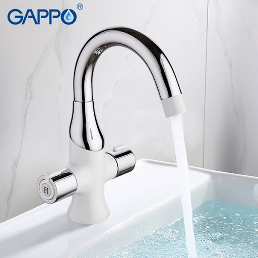 Смеситель для умывальника GAPPO G1049 белый