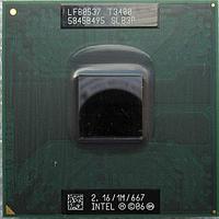 Процессор Intel SLB3P Intel Dual-Core T3400 (2.16GHz, 667Mhz FSB, 1MB) P478
