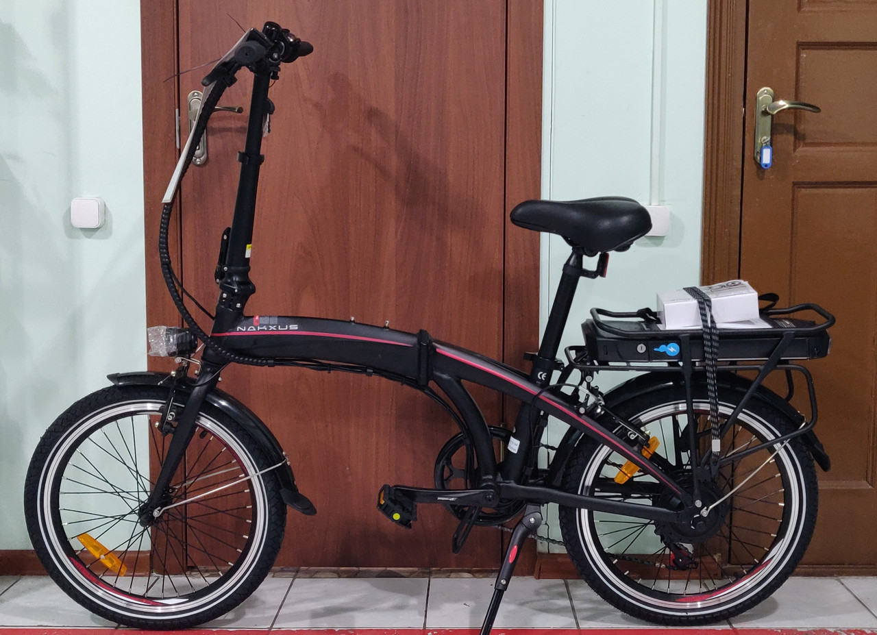 36v 250w, аккум. Li-ion 36v 10 A/H. Электровелосипед складной. Колеса 20".
