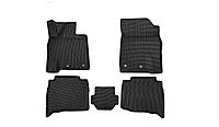 Коврики KVEST 3D в салон для LEXUS LX, 2015->, 5 шт. (черный, серый кант)
