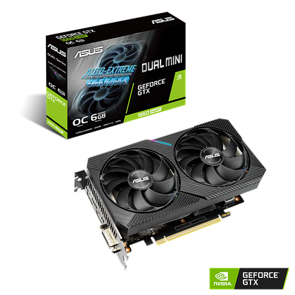 Видеокарта GTX Asus 1660 Super Dual Mini 6Gb, фото 3
