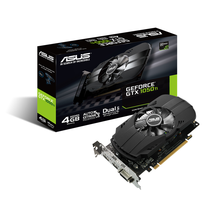 Видеокарта ASUS GeForce GTX 1050 ti 4 ГБ