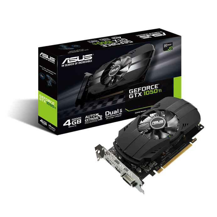 Видеокарта ASUS GeForce GTX 1050 ti 4 ГБ - фото 1 - id-p91154338