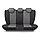 Комплект чехлов на сиденья LINEN, материал лён серый, фото 3
