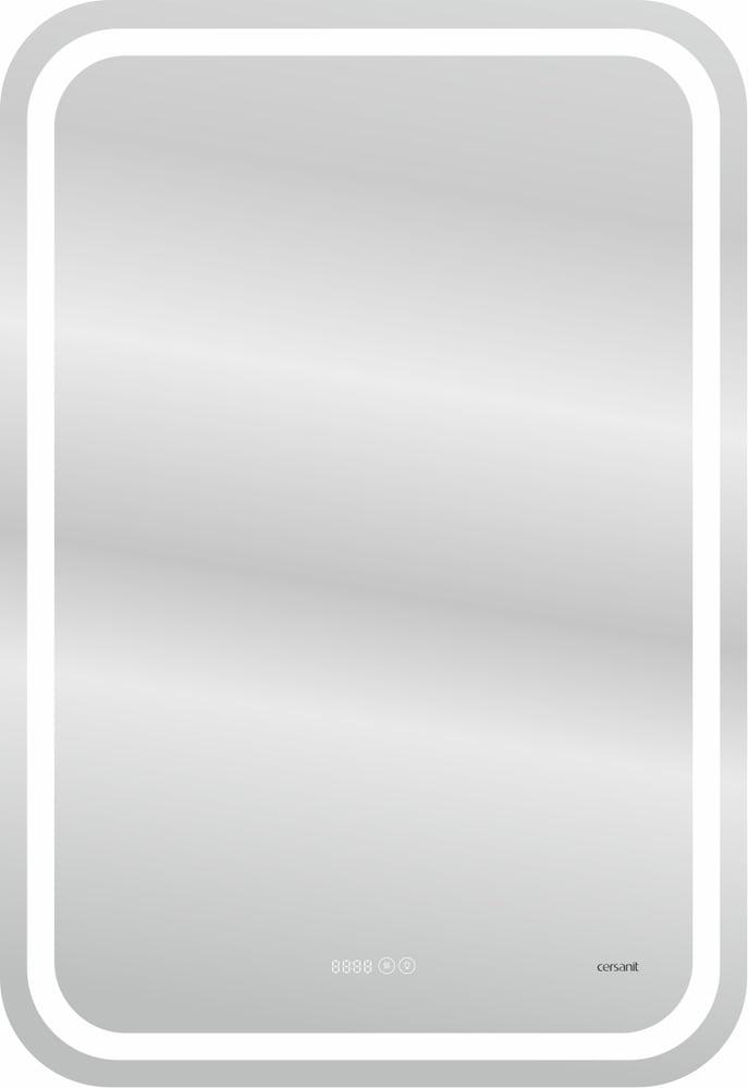 Зеркало Cersanit LED DESIGN PRO 050 55*80. cвет часы с подсветкой прямоугольное (KN-LU-LED050*55-p-Os)