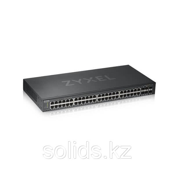 Гибридный Smart L2 коммутатор Zyxel NebulaFlex GS1920-48v2, 44xGE, 4xCombo (SFP/RJ-45), 2xSFP, автон