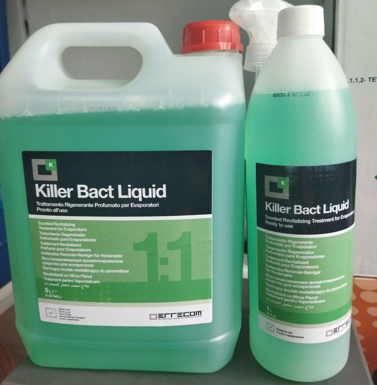 Очищающее средство для испарителей кондиционера Killer Bact Liquid, Errecom (1л)