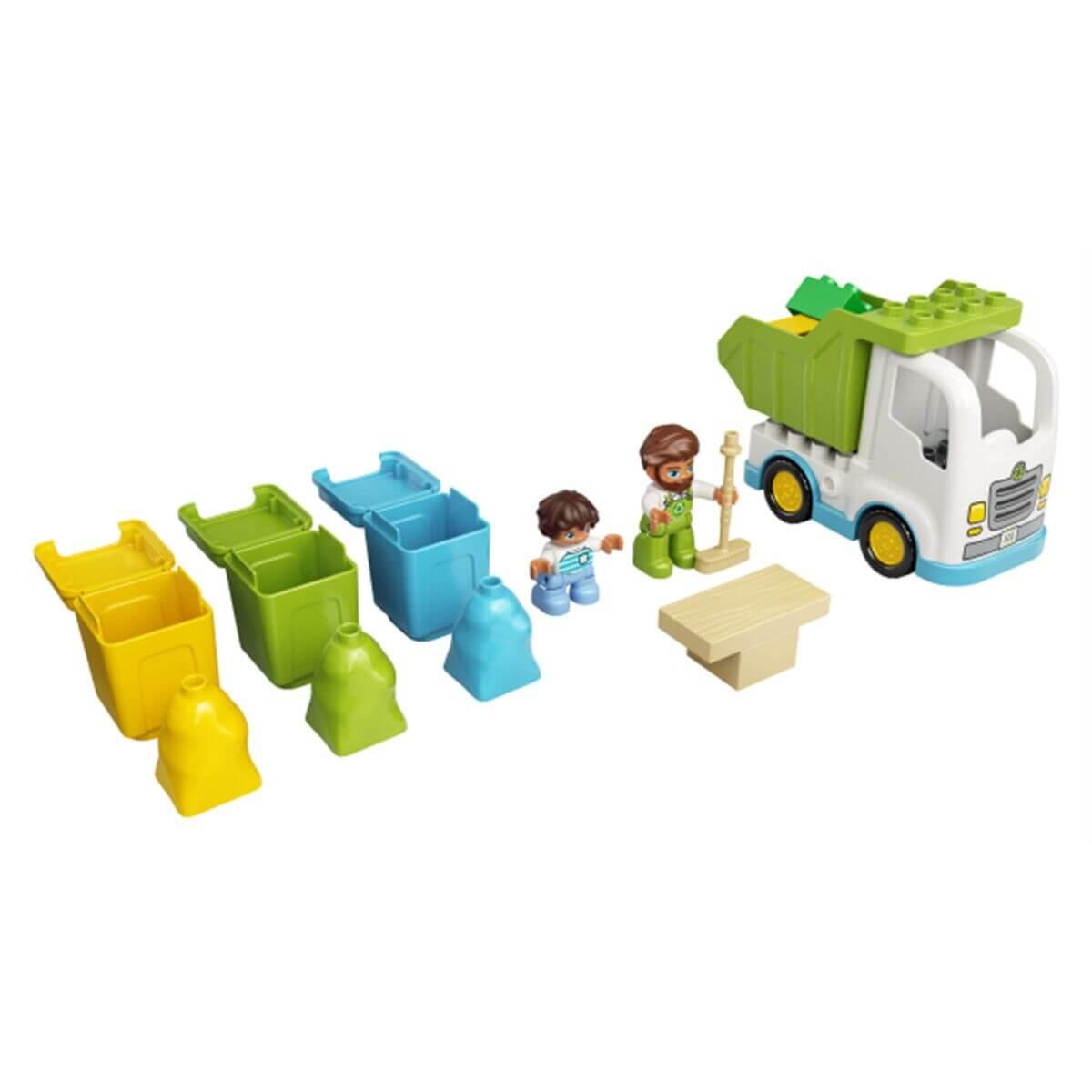 LEGO DUPLO Town Мусоровоз и контейнеры для раздельного сбора мусора