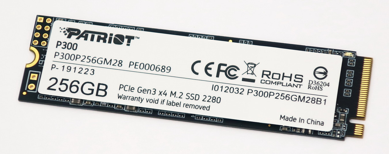 Накопитель SSD M.2 NVME Patriot 256GB P300 P300P256GM28