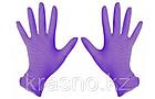 Перчатки L Ю 100шт нитрил фиолетовые Unex, фото 2