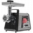 Мясорубка Centek CT-1620 DC мотор, V8, большой лоток, стальн. коннектор, отсек для дисков