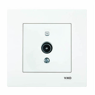 ЭЛЕКТРИЧЕСКИЙ РОЗЕТКА КОНЦЕВАЯ TV KARRE BEYAZ
