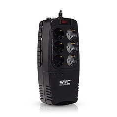 Стабилизатор (AVR), SVC, AVR-1200-U, Мощность 1200ВА/600Вт, Диапазон работы AVR: 176-276В