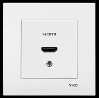 ЭЛЕКТРИЧЕСКИЙ HDMI КОННЕКТОР РОЗЕТКА KARRE BEYAZ