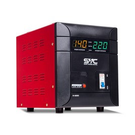 Стабилизатор (AVR), SVC, R-5000, 5000ВА/5000Вт, Диапазон работы AVR: 140-260В, Выходное напряжение: 220В +/-7%