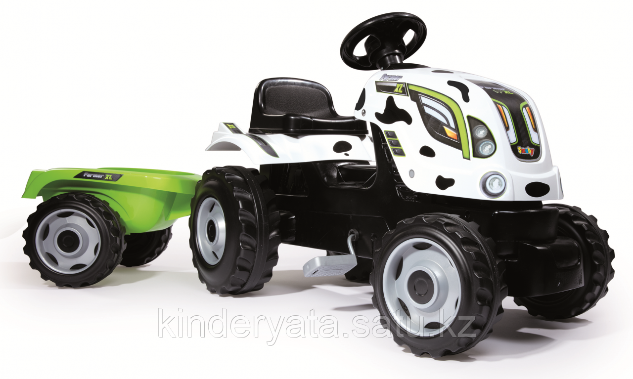 Smoby Трактор педальный с прицепом XL, Коровка