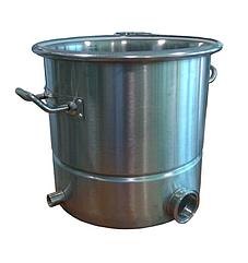 Котел 25л с зиговкой без крышки