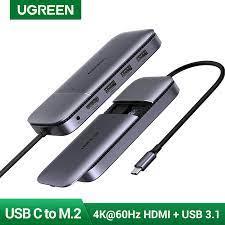 Ugreen кейс для M.2 B-Key/Sata+Hub 6в1 для MacBook Pro/Air, iPad - фото 4 - id-p91222826