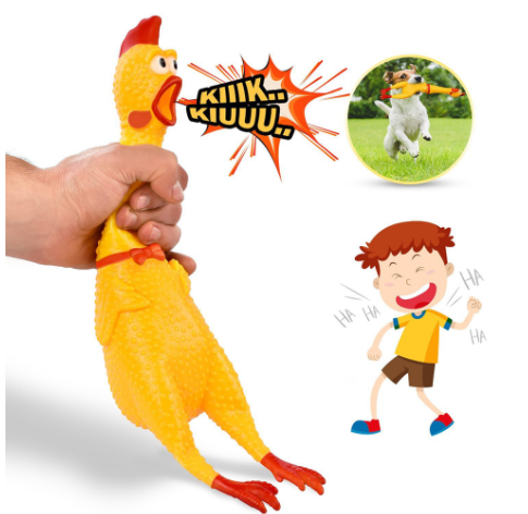 Кричащая курица (игрушка антистресс) 38 см, фото 1
