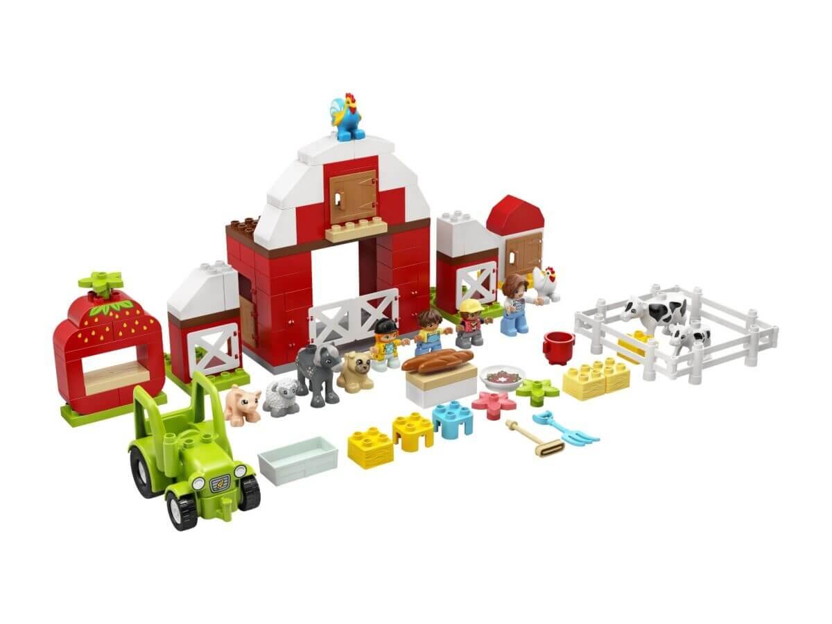 LEGO DUPLO Town Фермерский трактор сарай и животные