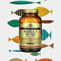 Solgar Omega 3, 950мг (тройная омега) 100 капсул, фото 8
