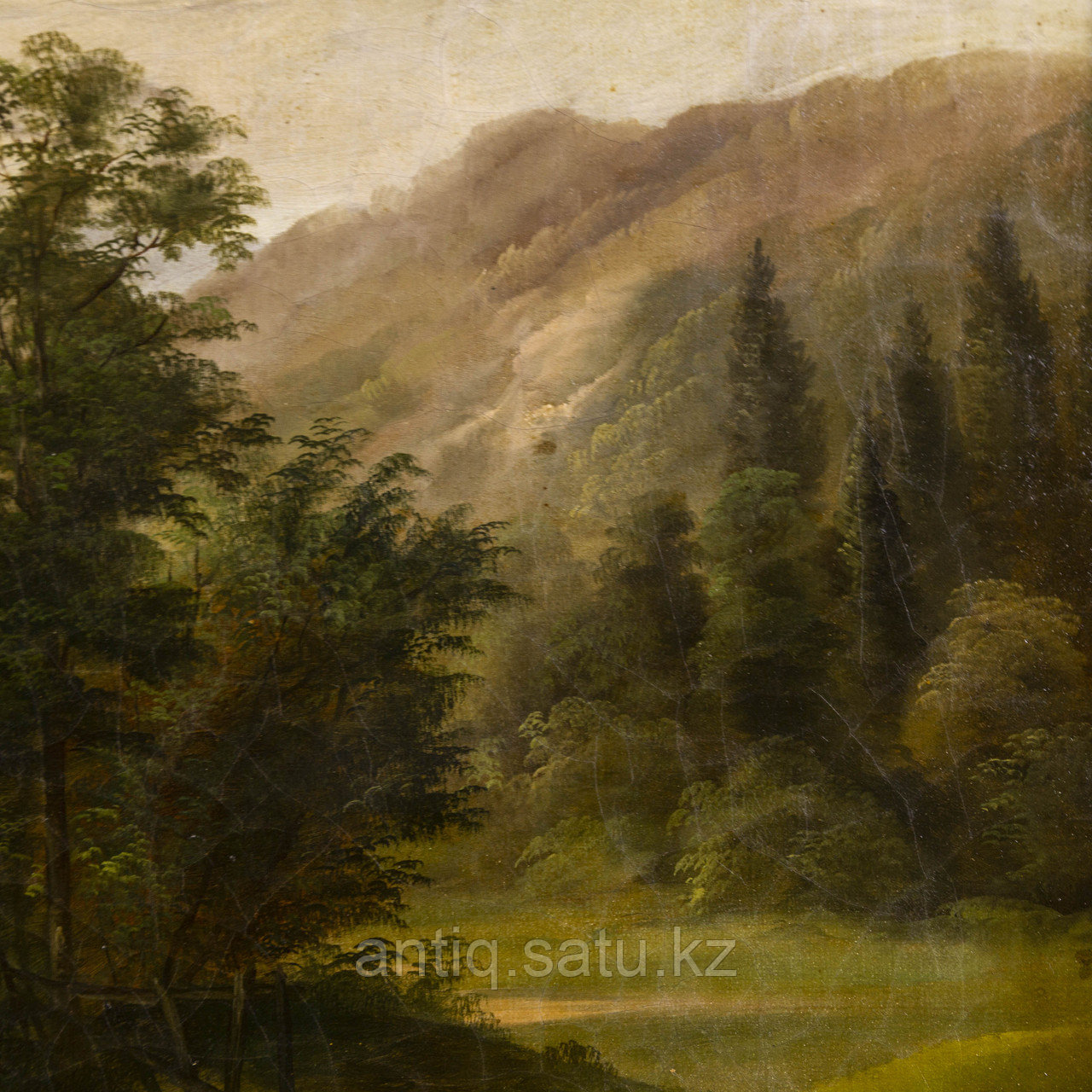 «Альпийский пейзаж» Автор: Julius Abbiati ХIХ век Австрия Холст, масло - фото 5 - id-p91232345