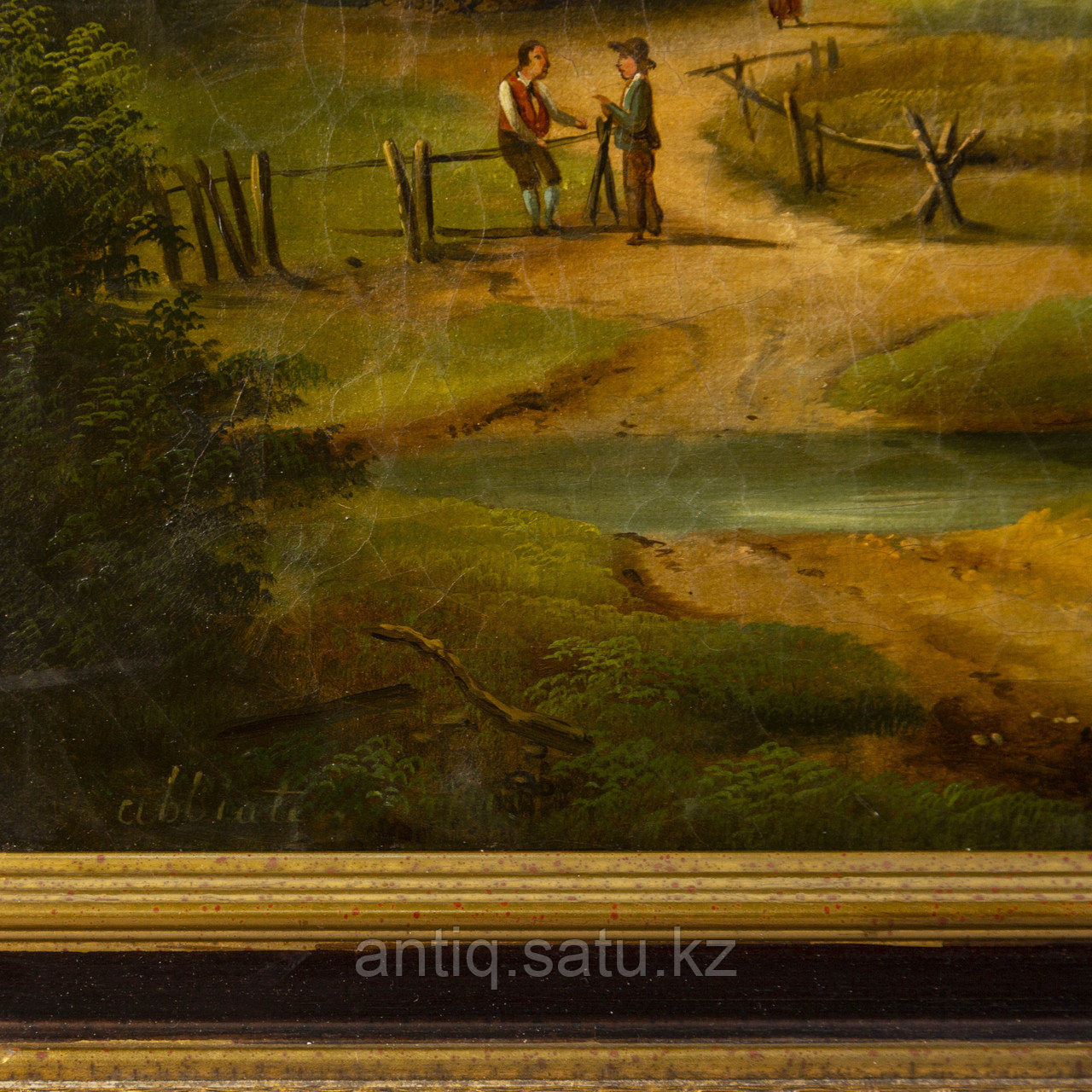 «Альпийский пейзаж» Автор: Julius Abbiati ХIХ век Австрия Холст, масло - фото 10 - id-p91232345