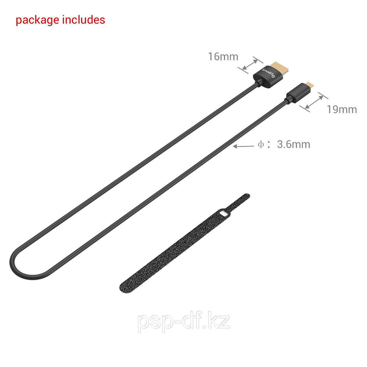 Кабель SmallRig 3043 Ultra Slim 4K Full HDMI to Micro HDMI Cable 55 cm - фото 2 - id-p91232604