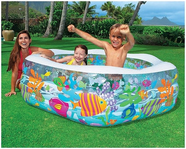 Надувной бассейн детский {191 x 178 x 61 см} INTEX 56493 Ocean Reef