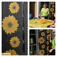 Москитная сетка с подсолнухами - Magic Mesh Sunflower, 18 магнитов