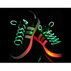 Шнурки с LED-подсветкой (цвет зеленый)