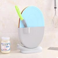 Комплект кухонных досок с подставкой и точилкой для ножей - Улитка, 4 шт