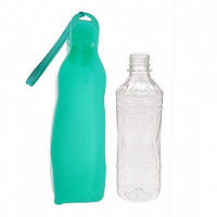 Автопоилка прогулочная с фигурной бутылочкой, 450 мл, микс цветов