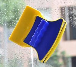 Магнитная щетка для мытья окон c двух сторон Glass Cleaner (Глас Клинэ)