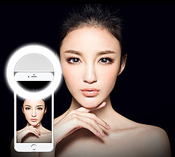 Селфи кольцо - Selfie Ring Light от USB, белое