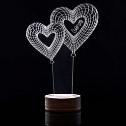 Светильники 3D - Сердечки